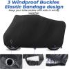 imageBike Cover Outdoor Waterproof Bicycle Covers Rain Sun UV Dust Wind Proof with Lock Hole for Mountain Road Electric Bike Electric Scooter Black