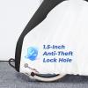imageBike Cover Outdoor Waterproof Bicycle Covers Rain Sun UV Dust Wind Proof with Lock Hole for Mountain Road Electric Bike Electric Scooter Black And White
