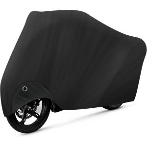 imageBike Cover Outdoor Waterproof Bicycle Covers Rain Sun UV Dust Wind Proof with Lock Hole for Mountain Road Electric Bike Electric Scooter Black