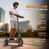 imageElectric Scooter with Dual Suspension 10quot85quot Solid Tire 500W350W Powerful Motor ampamp 1922 MPH Top Speed 28252216 Miles Long Range Folding E Scooter with Dual Braking for Teens and Adults1022MPHDual Suspensions