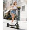 imageElectric Scooter with Dual Suspension 10quot85quot Solid Tire 500W350W Powerful Motor ampamp 1922 MPH Top Speed 28252216 Miles Long Range Folding E Scooter with Dual Braking for Teens and Adults8519MPH350W