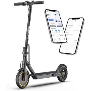 imageElectric Scooter with Dual Suspension 10quot85quot Solid Tire 500W350W Powerful Motor ampamp 1922 MPH Top Speed 28252216 Miles Long Range Folding E Scooter with Dual Braking for Teens and Adults8519MPH350W