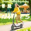 imageElectric Scooter for Kids 10 350W Motor Max 12Miles Long Range 19 MPH Max Speed 85quot Solid Tire Lightweight Foldable EScooter with Dual Braking Digital Display Cruise Control350W12MilesGreen