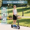 imageElectric Scooter for Kids 10 350W Motor Max 12Miles Long Range 19 MPH Max Speed 85quot Solid Tire Lightweight Foldable EScooter with Dual Braking Digital Display Cruise Control