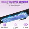 imageElectric Scooter Powerful 500350W Motor 1085 Tire Top Speed 2219 MPH 232016 Miles Max Range Folding Escooter for Adults amp Teens with Smart APP Digital Display Cruise Control Suspension8519MPH350WPurple