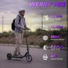 imageElectric Scooter Powerful 500350W Motor 1085 Tire Top Speed 2219 MPH 232016 Miles Max Range Folding Escooter for Adults amp Teens with Smart APP Digital Display Cruise Control Suspension8519MPH350WPurple