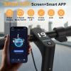 imageElectric Scooter Powerful 500350W Motor 1085 Tire Top Speed 2219 MPH 232016 Miles Max Range Folding Escooter for Adults amp Teens with Smart APP Digital Display Cruise Control Suspension10500W22MPH23MilesDual Suspension