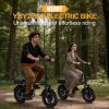 imageWERHY Electric Bike for Adults 500W Motor 22 MPH Max Speed Folding Ebike 14 Electric Bicycles Max 304050 Miles Range Pedal Assist Mode Mini E Bikes