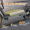 imageWERHY Electric Scooter with 8510 Solid Tire 350W500W Powerful Motor amp 1922 MPH Top Speed 1625 Miles Long Range Folding E Scooter with Dual Braking for Teens and AdultsRed