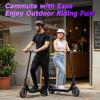 imageWERHY Foldable Kids Electric Scooter 350W Motor Max 1216Miles Long Range 19 MPH Max Speed 85 Solid Tire Lightweight Foldable EScooter with Dual Braking Digital Display Cruise ControlPurple