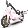 imageWERHY 1085 Electric Scooter 500350W Powerful Motor 2219MPH Top Speed 252216 Miles Long Range Folding E Scooter with Dual Braking for Teens and AdultsPink