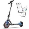 imageWERHY Electric Scooter with 8510 Solid Tire 350W500W Powerful Motor amp 1922 MPH Top Speed 1625 Miles Long Range Folding E Scooter with Dual Braking for Teens and AdultsBlackGray