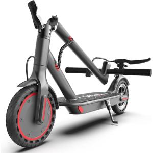 imageWERHY 1085 Electric Scooter 500350W Powerful Motor 2219MPH Top Speed 252216 Miles Long Range Folding E Scooter with Dual Braking for Teens and AdultsRed