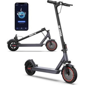 imageWERHY 1085 Electric Scooter 500350W Powerful Motor 2219MPH Top Speed 252216 Miles Long Range Folding E Scooter with Dual Braking for Teens and AdultsRedGray
