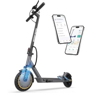 imageWERHY 1085 Electric Scooter 500350W Powerful Motor 2219MPH Top Speed 252216 Miles Long Range Folding E Scooter with Dual Braking for Teens and AdultsYellowGray