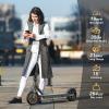imageWERHY Electric Scooter with 8510 Solid Tire 350W500W Powerful Motor amp 1922 MPH Top Speed 1625 Miles Long Range Folding E Scooter with Dual Braking for Teens and AdultsOrange