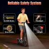 imageWERHY 85 Electric Scooter 350W Powerful Motor 19MPH Top Speed 1215 Miles Long Range Folding E Scooter with Dual BrakingRed