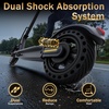 image:imageWERHY 10 Inch Electric Scooter for Adults 500W Motor 22 MPH Top Speed 2528 Miles Range Folding Commuter E Scooter with Dual BrakingYellowBlack