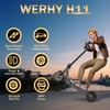 image:imageWERHY 10 Inch Electric Scooter for Adults 500W Motor 22 MPH Top Speed 2528 Miles Range Folding Commuter E Scooter with Dual BrakingYellowBlack