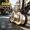 image:imageWERHY 10 Inch Electric Scooter for Adults 500W Motor 22 MPH Top Speed 2528 Miles Range Folding Commuter E Scooter with Dual BrakingYellowWhite