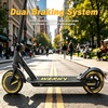 image:imageWERHY 10 Inch Electric Scooter for Adults 500W Motor 22 MPH Top Speed 2528 Miles Range Folding Commuter E Scooter with Dual BrakingYellowWhite