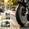 image:imageWERHY 10 Inch Electric Scooter for Adults 500W Motor 22 MPH Top Speed 2528 Miles Range Folding Commuter E Scooter with Dual BrakingYellowWhite