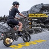 image:imageWERHY Electric Bike for Adults 500W Motor 20 MPH Max Speed Folding Ebike 14 Electric Bicycles Max 2030 Miles Range Pedal Assist Mode Mini E BikesOrangeBlackPro