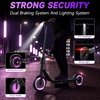 image:imageWERHY Electric Scooter 500350W Powerful Motor 2219 MPH Max Speed 2815 Miles Range Lightweight Foldable Kick Scooter with Dual Braking Systems Smart APPPurpleBlack