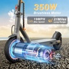 image:imageWERHY Electric Scooter 500350W Powerful Motor 2219 MPH Max Speed 2815 Miles Range Lightweight Foldable Kick Scooter with Dual Braking Systems Smart APPOrange