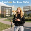 image:imageWERHY Electric Scooter 500350W Powerful Motor 2219 MPH Max Speed 2815 Miles Range Lightweight Foldable Kick Scooter with Dual Braking Systems Smart APPOrange