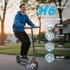 image:imageWERHY Electric Scooter 500350W Powerful Motor 2219 MPH Max Speed 2815 Miles Range Lightweight Foldable Kick Scooter with Dual Braking Systems Smart APPRed