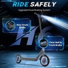 image:imageWERHY Electric Scooter 500350W Powerful Motor 2219 MPH Max Speed 2815 Miles Range Lightweight Foldable Kick Scooter with Dual Braking Systems Smart APPRed