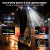 image:imageWERHY Electric Scooter 500350W Powerful Motor 2219 MPH Max Speed 2815 Miles Range Lightweight Foldable Kick Scooter with Dual Braking Systems Smart APPGreen