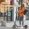 image:imageWERHY Electric Scooter with 8510 Solid Tire 350W500W Powerful Motor amp 1922 MPH Top Speed 1625 Miles Range Folding E Scooter with Dual Braking for Teens and AdultsYellow Black