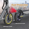 image:imageWERHY Electric Scooter with 8510 Solid Tire 350W500W Powerful Motor amp 1922 MPH Top Speed 1625 Miles Range Folding E Scooter with Dual Braking for Teens and AdultsYellow Black