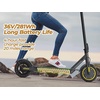 image:imageWERHY Electric Scooter with 8510 Solid Tire 350W500W Powerful Motor amp 1922 MPH Top Speed 1625 Miles Range Folding E Scooter with Dual Braking for Teens and AdultsYellow Black