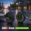 image:imageWERHY Electric Scooter with 8510 Solid Tire 350W500W Powerful Motor amp 1922 MPH Top Speed 1625 Miles Range Folding E Scooter with Dual Braking for Teens and AdultsGray Green