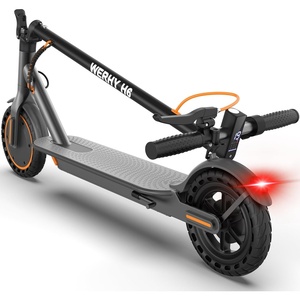 image:imageWERHY Electric Scooter 500350W Powerful Motor 2219 MPH Max Speed 2815 Miles Range Lightweight Foldable Kick Scooter with Dual Braking Systems Smart APPOrange