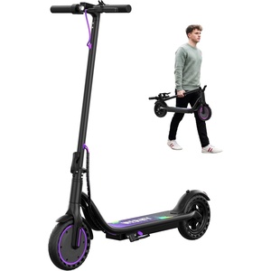 image:imageWERHY Electric Scooter 500350W Powerful Motor 2219 MPH Max Speed 2815 Miles Range Lightweight Foldable Kick Scooter with Dual Braking Systems Smart APPPurpleBlack