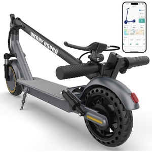 image:imageWERHY Electric Scooter 500350W Powerful Motor 2219 MPH Max Speed 2815 Miles Range Lightweight Foldable Kick Scooter with Dual Braking Systems Smart APPYellowgray