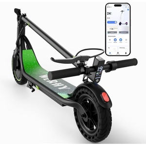 image:imageWERHY Electric Scooter 500350W Powerful Motor 2219 MPH Max Speed 2815 Miles Range Lightweight Foldable Kick Scooter with Dual Braking Systems Smart APPGreen