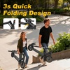 image:imageElectric Scooter 500W350W Motor amp 1085 Solid Tires Up to 19 MPH amp 282515 Miles Range Foldable Commuter E Scooter for Adults amp Teens with Dual Brake System APPBlack Yellow