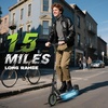 image:imageElectric Scooter 500W350W Motor amp 1085 Solid Tires Up to 19 MPH amp 282515 Miles Range Foldable Commuter E Scooter for Adults amp Teens with Dual Brake System APPBlack Green