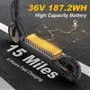 image:imageElectric Scooter 500W350W Motor amp 1085 Solid Tires Up to 19 MPH amp 282515 Miles Range Foldable Commuter E Scooter for Adults amp Teens with Dual Brake System APPBlack Yellow