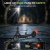 image:imageElectric Scooter 500W350W Motor amp 1085 Solid Tires Up to 19 MPH amp 282515 Miles Range Foldable Commuter E Scooter for Adults amp Teens with Dual Brake System APPBlack Green