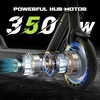 image:imageElectric Scooter 500W350W Motor amp 1085 Solid Tires Up to 19 MPH amp 282515 Miles Range Foldable Commuter E Scooter for Adults amp Teens with Dual Brake System APPBlack Green
