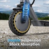 image:imageElectric Scooter 500W350W Motor amp 1085 Solid Tires Up to 19 MPH amp 282515 Miles Range Foldable Commuter E Scooter for Adults amp Teens with Dual Brake System APPgray yellow