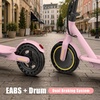 image:imageElectric Scooter 500W350W Motor amp 1085 Solid Tires Up to 19 MPH amp 282515 Miles Range Foldable Commuter E Scooter for Adults amp Teens with Dual Brake System APPPink Yellow