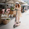 image:imageElectric Scooter 500W350W Motor amp 1085 Solid Tires Up to 19 MPH amp 282515 Miles Range Foldable Commuter E Scooter for Adults amp Teens with Dual Brake System APPPink