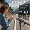 image:imageElectric Scooter 500W350W Motor amp 1085 Solid Tires Up to 19 MPH amp 282515 Miles Range Foldable Commuter E Scooter for Adults amp Teens with Dual Brake System APPgray yellow